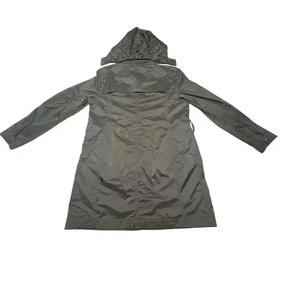 LL Bean Rain Jacket/Trench Coat Women's Large - Picture 2 of 16